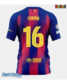 Barcelona Fermin Lopez #16 Tricou Fotbal Replică 2025-26 Barbati Acasa